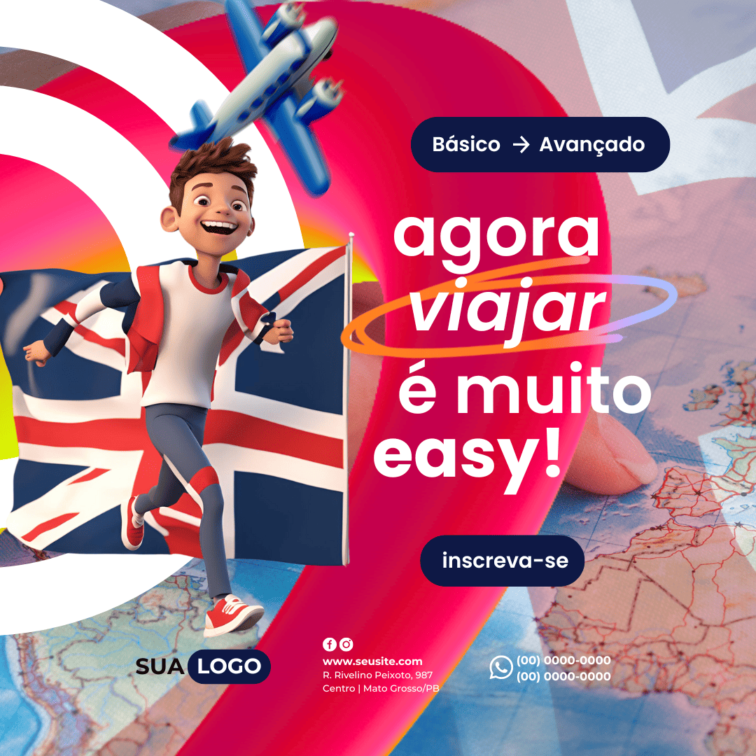 Arte Canva - Escola de Inglês 081