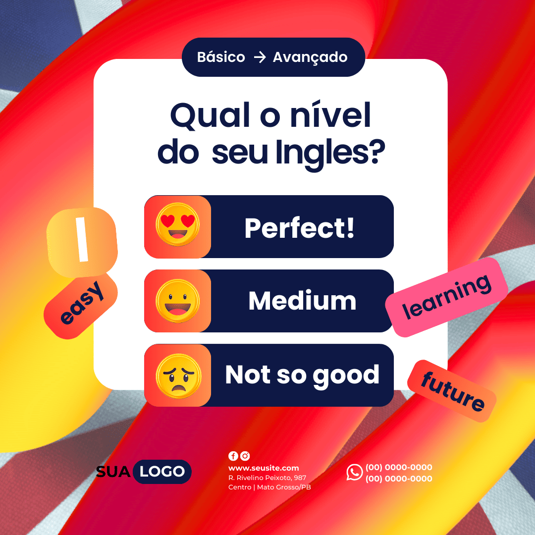 Arte Canva - Escola de Inglês 082