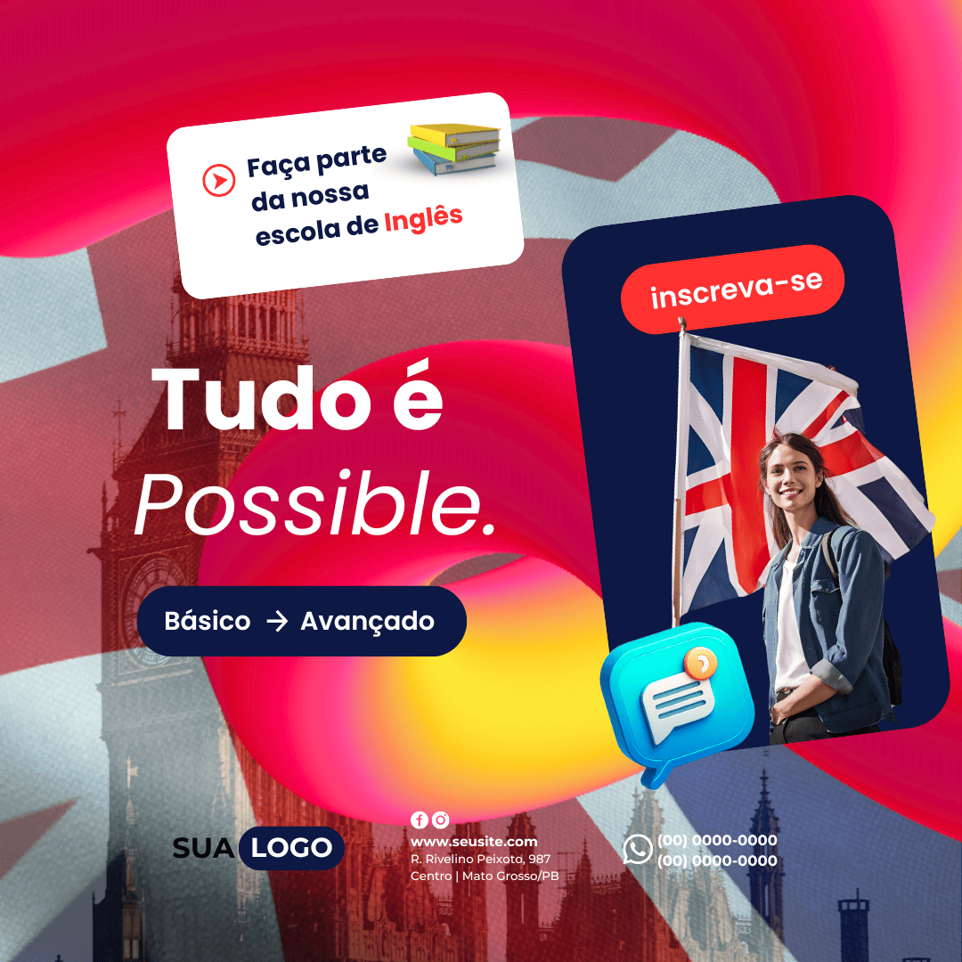 Arte Canva - Escola de Inglês 083