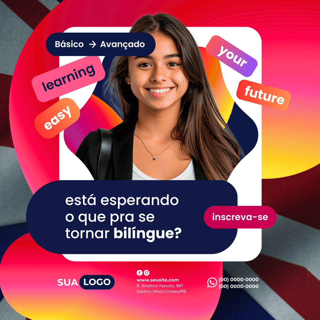 Arte Canva - Escola de Inglês 089