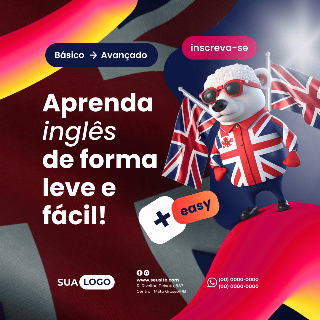 Arte Canva - Escola de Inglês 090