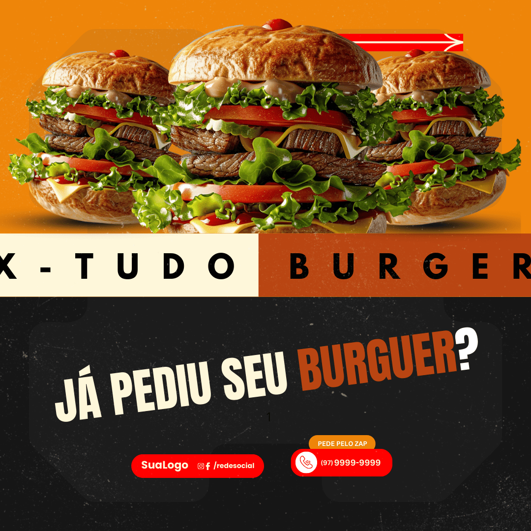 Arte Canva - Hamburgueria 081