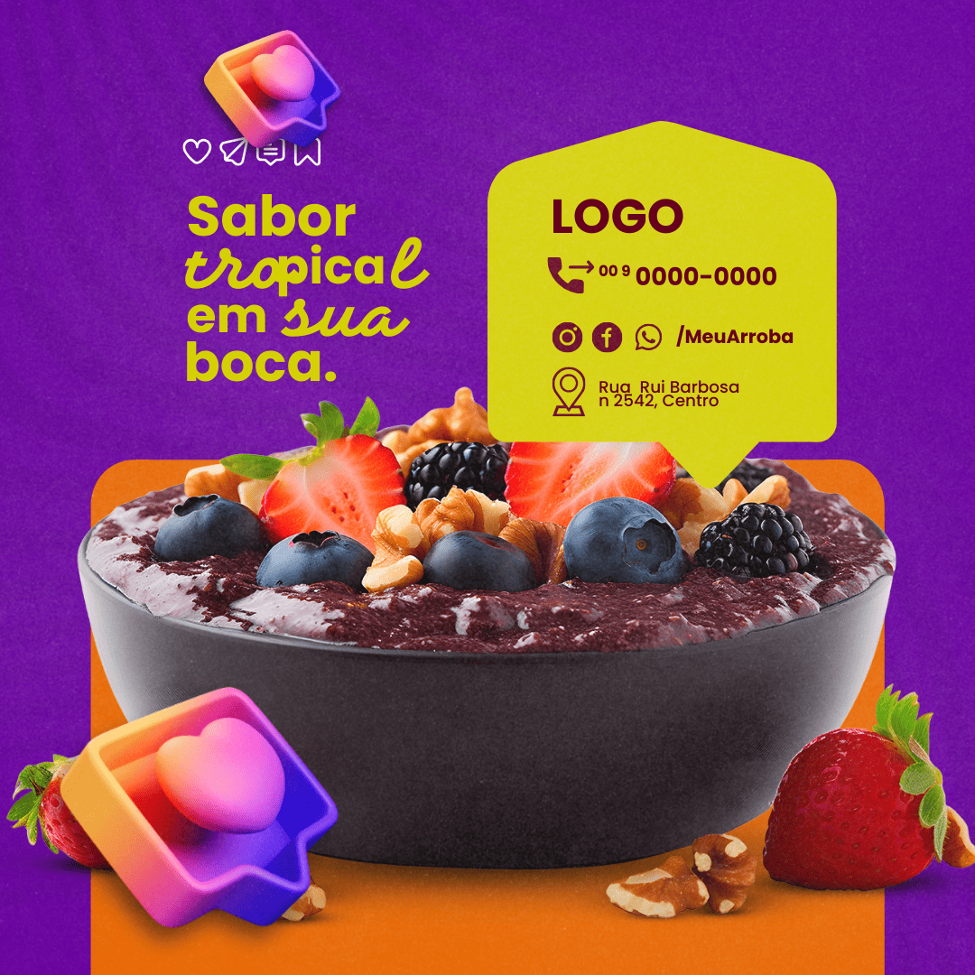 Arte Canva - Açaí 107