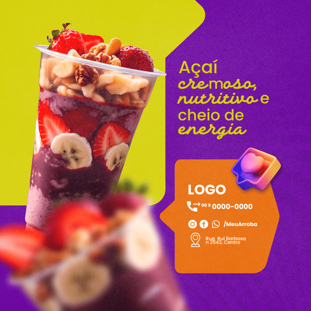 Arte Canva - Açaí 108