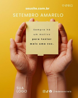 Arte Canva - * Setembro Amarelo 009