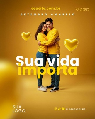 Arte Canva - * Setembro Amarelo 010