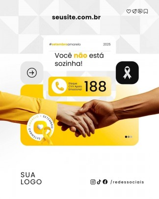 Arte Canva - * Setembro Amarelo 011