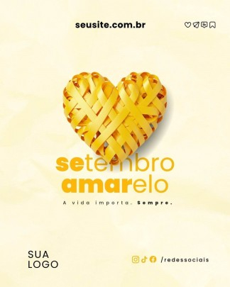 Arte Canva - * Setembro Amarelo 016