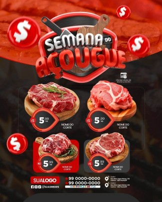 Arte Canva - * Açougue  020